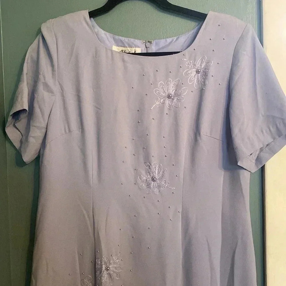 Vintage women’s dress - Appraisal size 16 - short sleeve - beaded - maxi - Picture 2 of 7